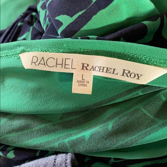 Rachel Rachel Roy; Green & Blue; Midi; Dress; L - Picture 7 of 8